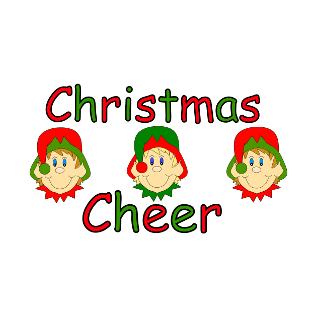 MERRY Christmas Cheer Elf Christmas Gift by SartorisArt1