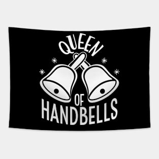 Queen Of Handbells White Design Tapestry