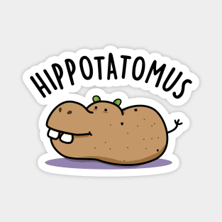 Hip-potato-mus Cute Hippo Pun Magnet