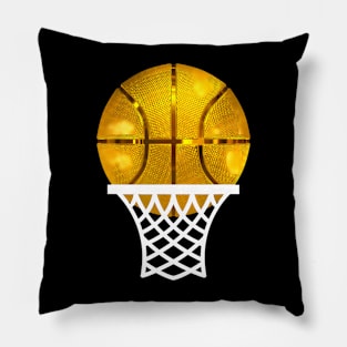 Gold Basketball Trophy MVP Award Cool Basketball Player Pillow