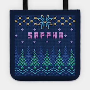 Ugly Christmas Sweater But For Sappho Tote