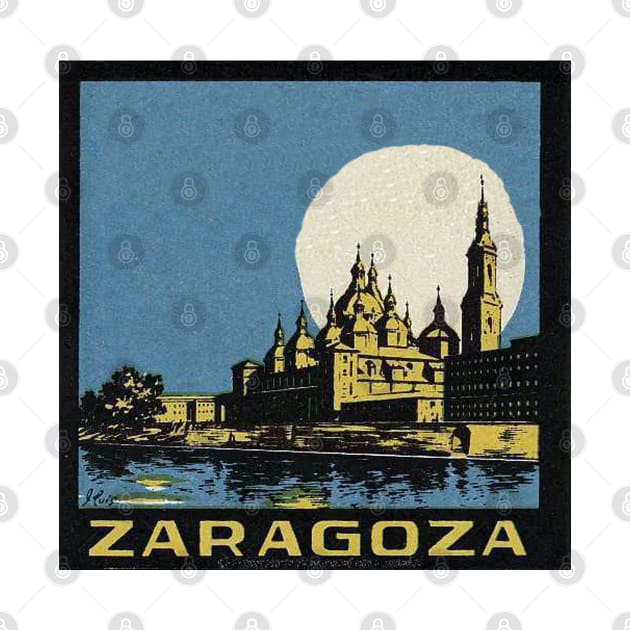 Zaragoza | Spain Gift | Spanish | Zaragoza travel | Vintage by Tropical Blood