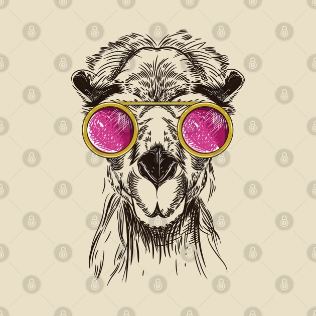 camel pink glasses by Mako Design 