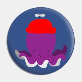 Purple Octopus Pin