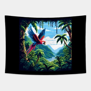 parrot lover- jungle parrot lover Tapestry