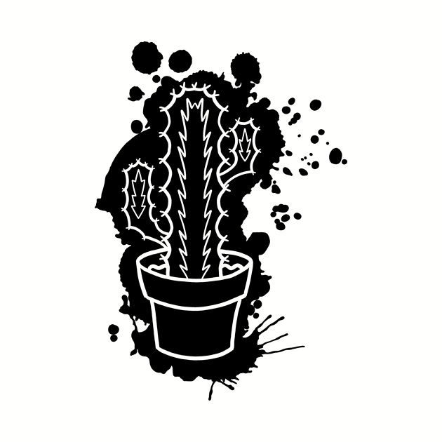 Euphorbia Pseudo Cactus - Splatter Cut Out by Arkoen-Arts