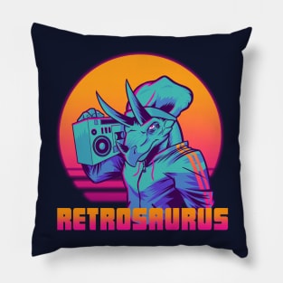 Retrosaurus - Tricera-Hop Pillow