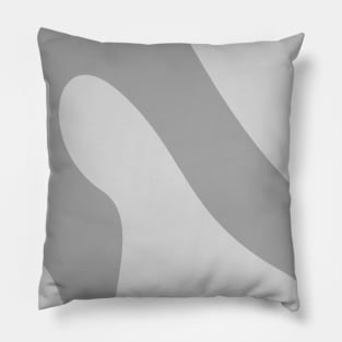 Boho grey pastel swirl pattern Pillow