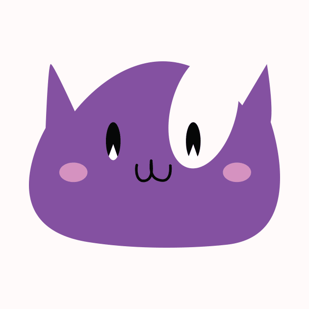 Happy Purple Kitty by FrontierCreatives