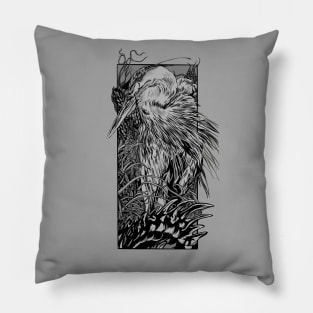 Heron and Bones Pillow