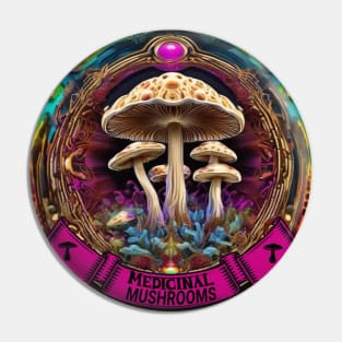 Medicinal Mushrooms logo Pin