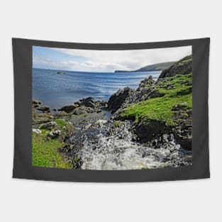 Fetlar (west burn flows into sea) Tapestry