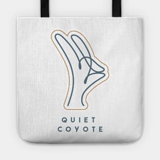 quiet coyote (dark) Tote