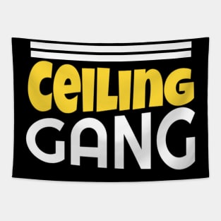 Ceiling Gang Funny Meme PewDiePie Haters Tapestry