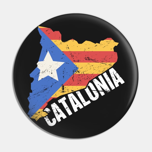 Independence For Catalonia | Catalunya Country & Flag Pin by MeatMan