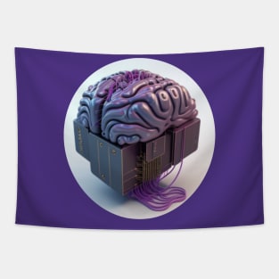 Computer brain Tapestry