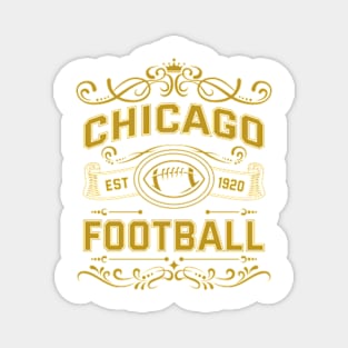 Vintage Chicago Football Magnet