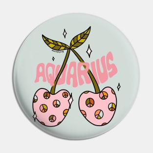 Aquarius Cherries Pin