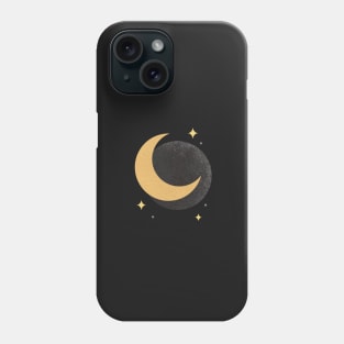 Moon Sparkle - Gold 2 Phone Case