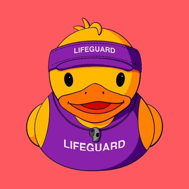 Lifeguard Rubber Duck by Alisha Ober Designs