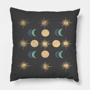 Sun and Moon Bohemian Pillow