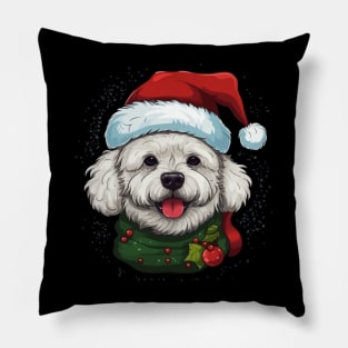 Bichon Frise Christmas Pillow