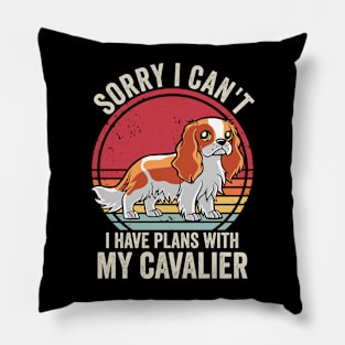 Funny Cavalier King Charles Spaniel Dog Quotes Pillow