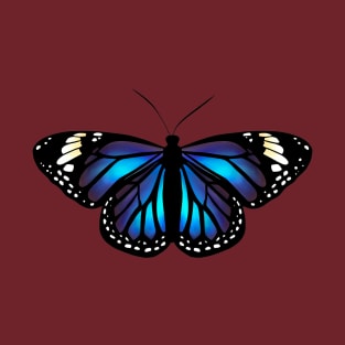 Blue Monarch Butterfly T-Shirt
