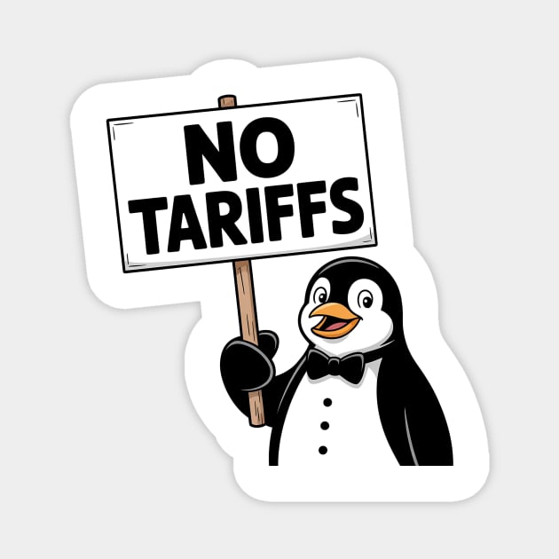 penguins-no-tariffs-taxes Magnet by ArtistTee ⭐⭐⭐⭐⭐