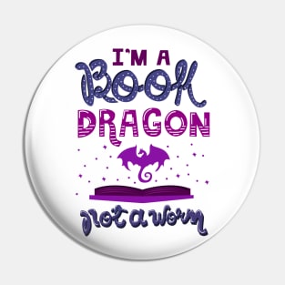 Book Dragon Pin