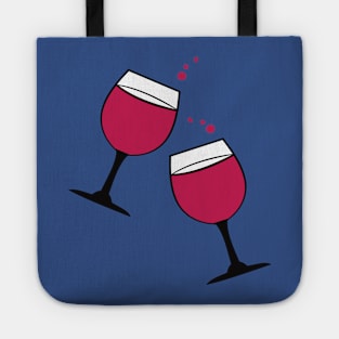 glass of wine 3 Tote