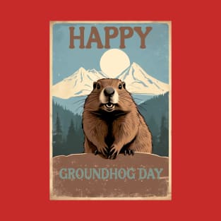 Funny Happy Groundhog Day for lover Groundhog T-Shirt