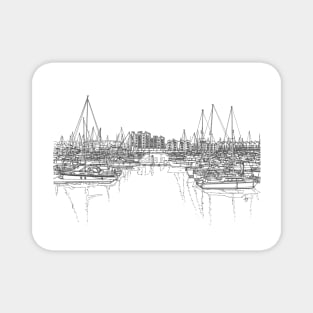 Boats in London Magnet