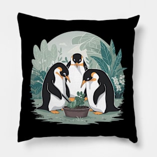 Penguin Gardening Pillow