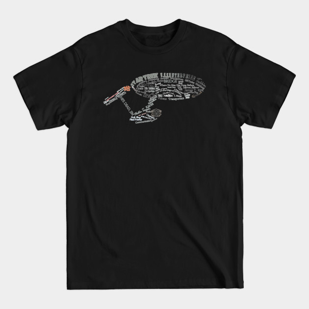 Enterprise Word Cloud - Star Trek - T-Shirt