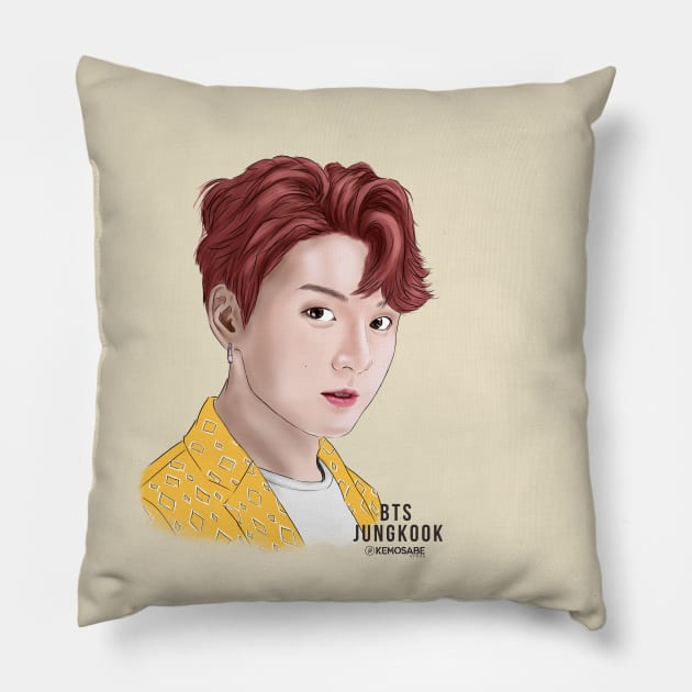 BTS - JUNGKOOK Pillow by KEMOSABE