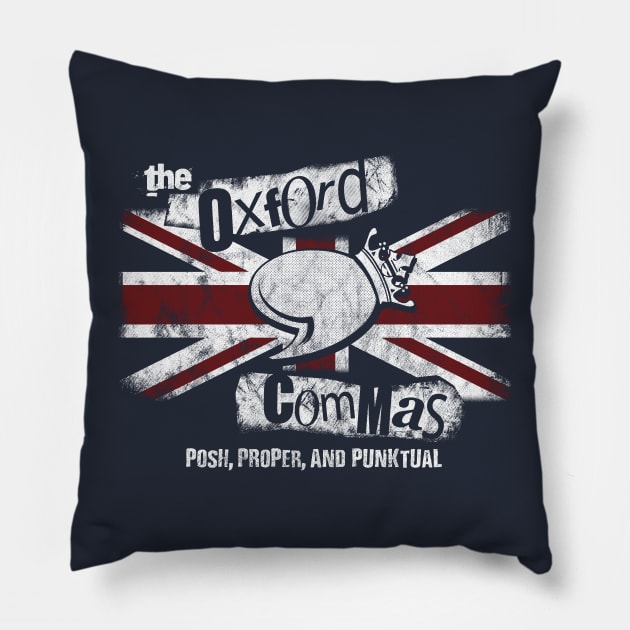 The Oxford Commas Pillow by ACraigL