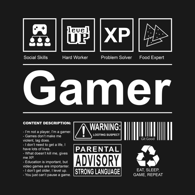 Gamer Label by RetroDivision