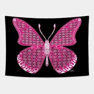 magic dust butterfly ecopop kawaii bug in mexican patterns Tapestry