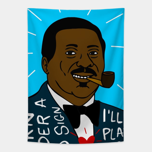 Albert King Tapestry by krusefolkart