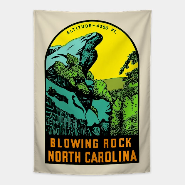 Blowing Rock Tapestry by Midcenturydave