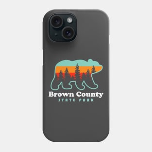 Brown County State Park Camping Bear Nashville Indiana Phone Case