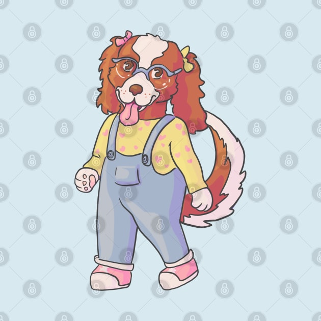 Nerdy Spaniel by Artbysusant 