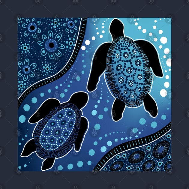 Aboriginal Sea Turtles by Suneldesigns