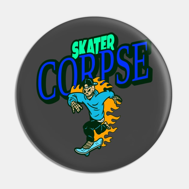 Skater Corpse Pin by Precious Elements