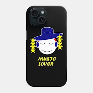 music lover cute guy Phone Case