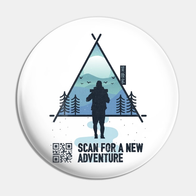 Scan For Adventure Pin by POD Anytime