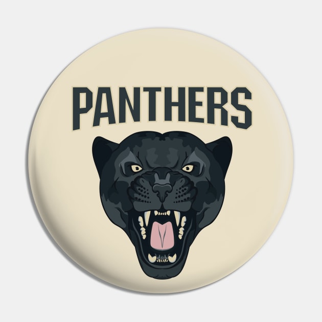 Panthers head Pin by Mako Design 
