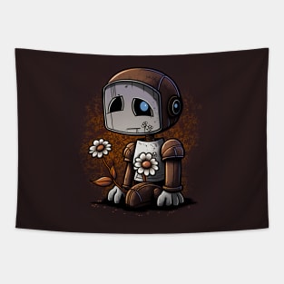 love,robots,daizy Tapestry