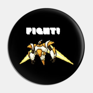 Anime Fighting Robot Pin